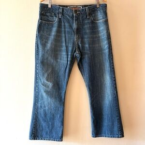 Men’s Levi's Y2K, distressed, Rare tags, Bootcut Jeans, Sz 36, fit smaller.